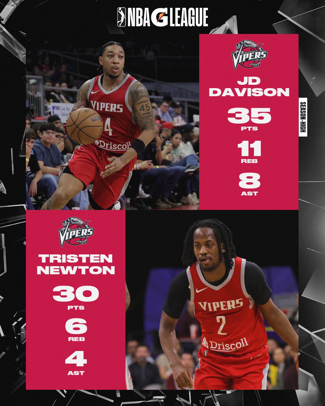 开云-两个30+都没赢！雨姐戴维森G联盟轰下35+11+8+3+3 牛顿砍30+6+4+4